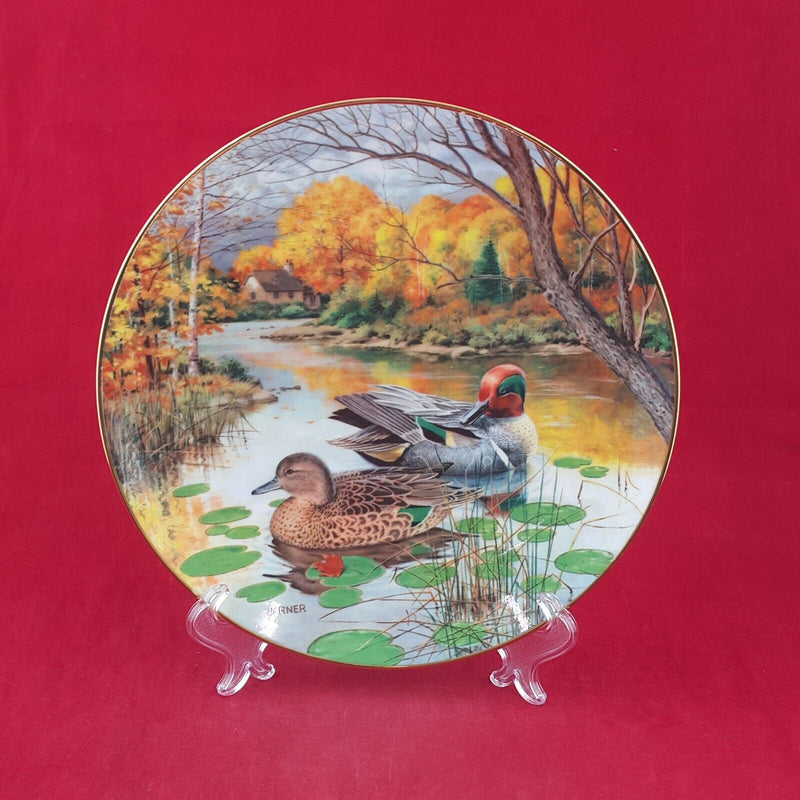 Knowles Collector Plate - The Green Winged Teal with CoA & Box - 7105 N/A