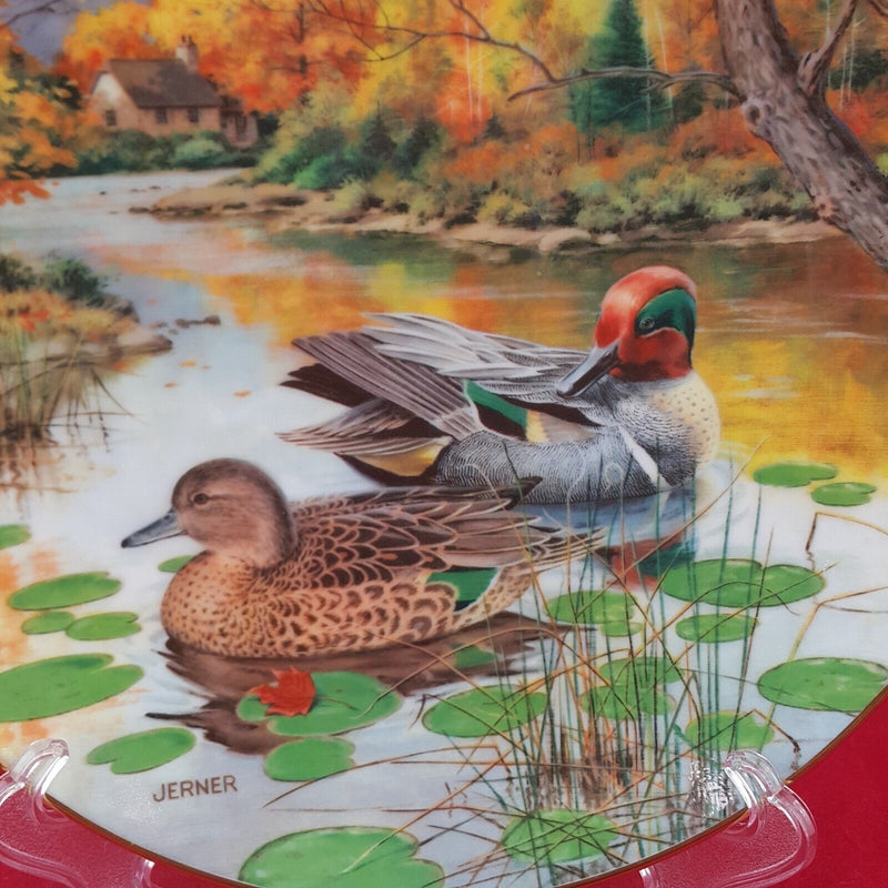 Knowles Collector Plate - The Green Winged Teal with CoA & Box - 7105 N/A