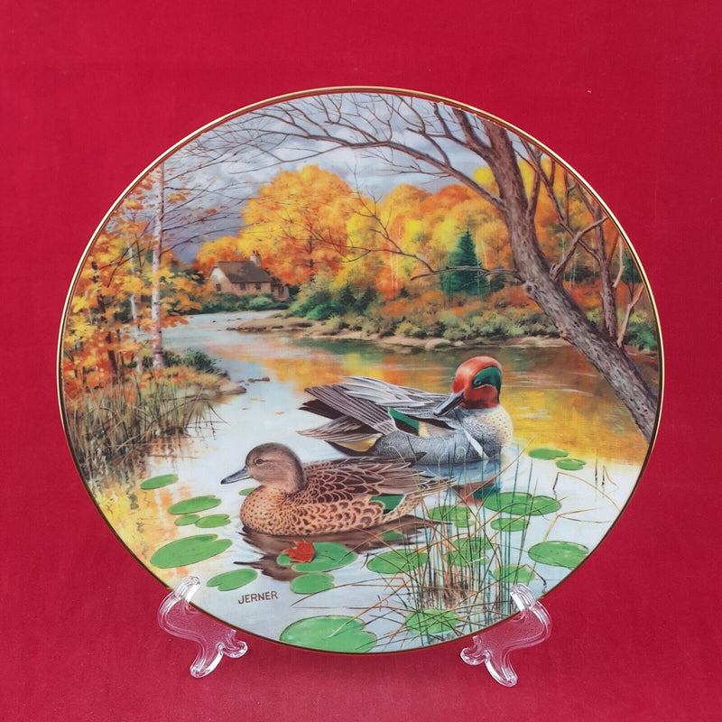 Knowles Collector Plate - The Green Winged Teal with CoA & Box - 7105 N/A