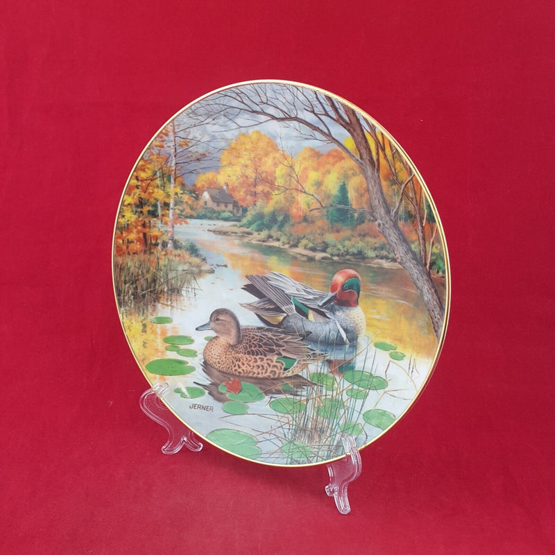 Knowles Collector Plate - The Green Winged Teal with CoA & Box - 7105 N/A