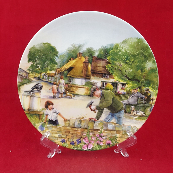 Royal Doulton Plate 1992 - The Dry-Stone Waller with CoA - 7111 RD