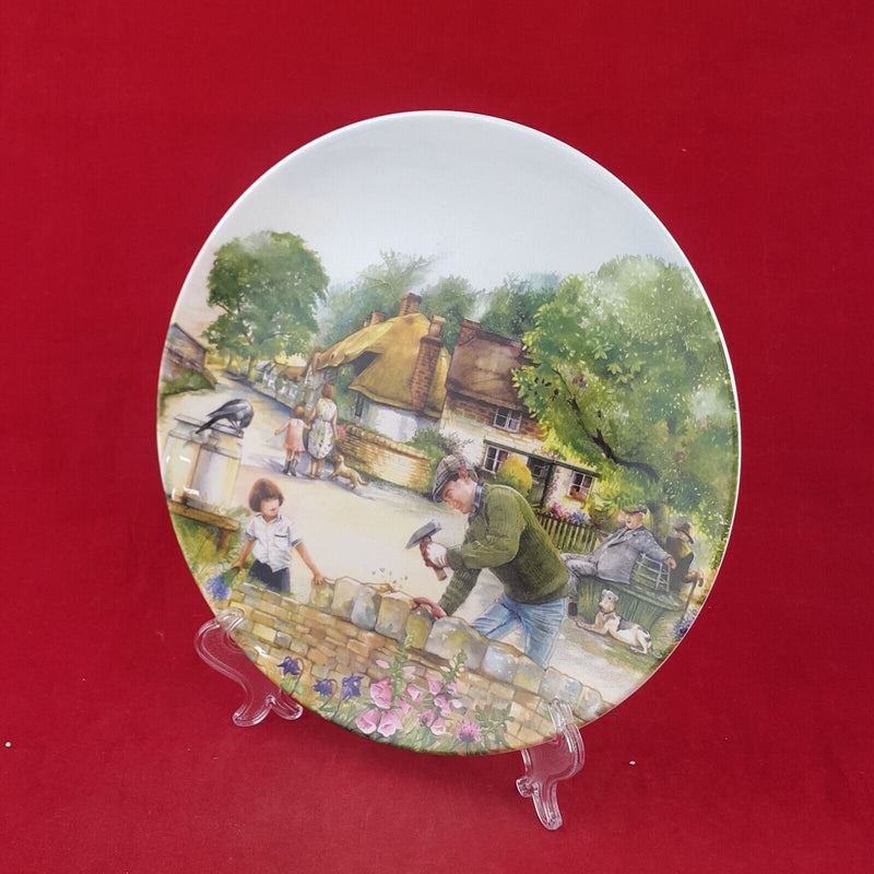 Royal Doulton Plate 1992 - The Dry-Stone Waller with CoA - 7111 RD