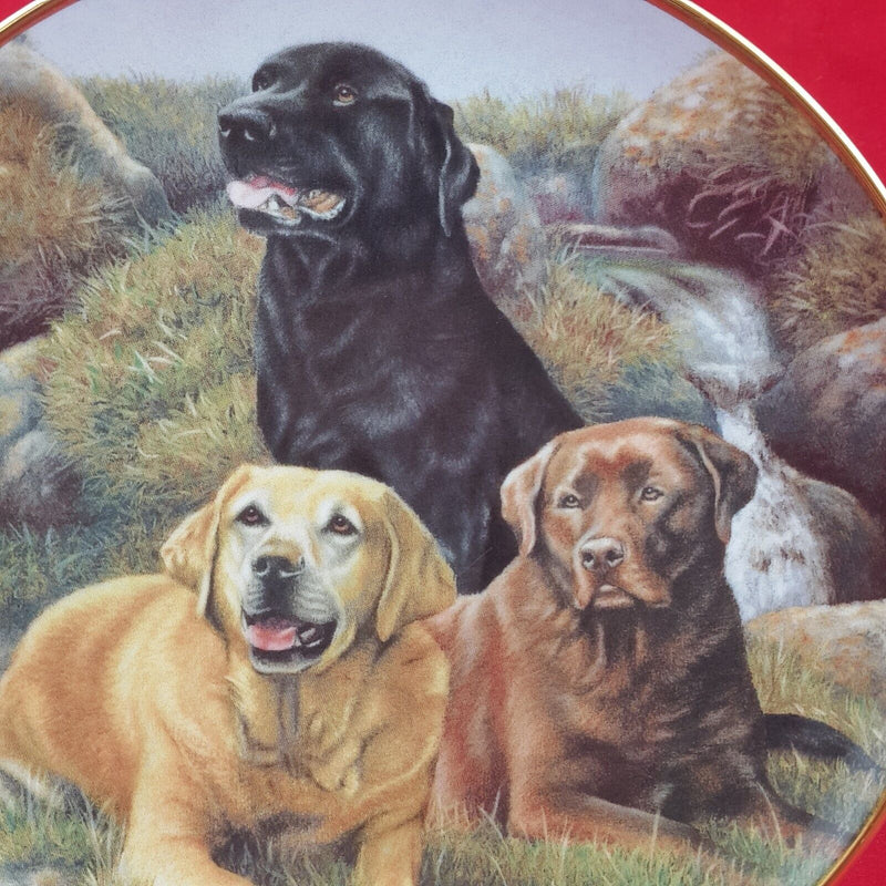 Franklin mint shop labrador plates