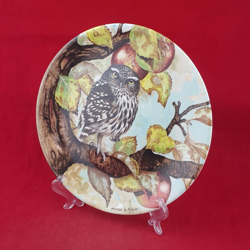 Coalport Decorative Plate 1990 - Eagle Owl with CoA & Box - 6769 CP