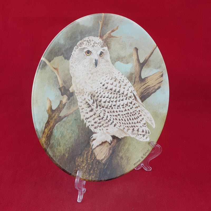 Coalport Decorative Plate - Snowy Owl Box & CoA - 7120 CP