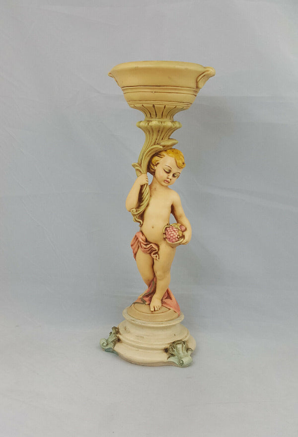 Made in Italy Figurine Boy Candle Holder