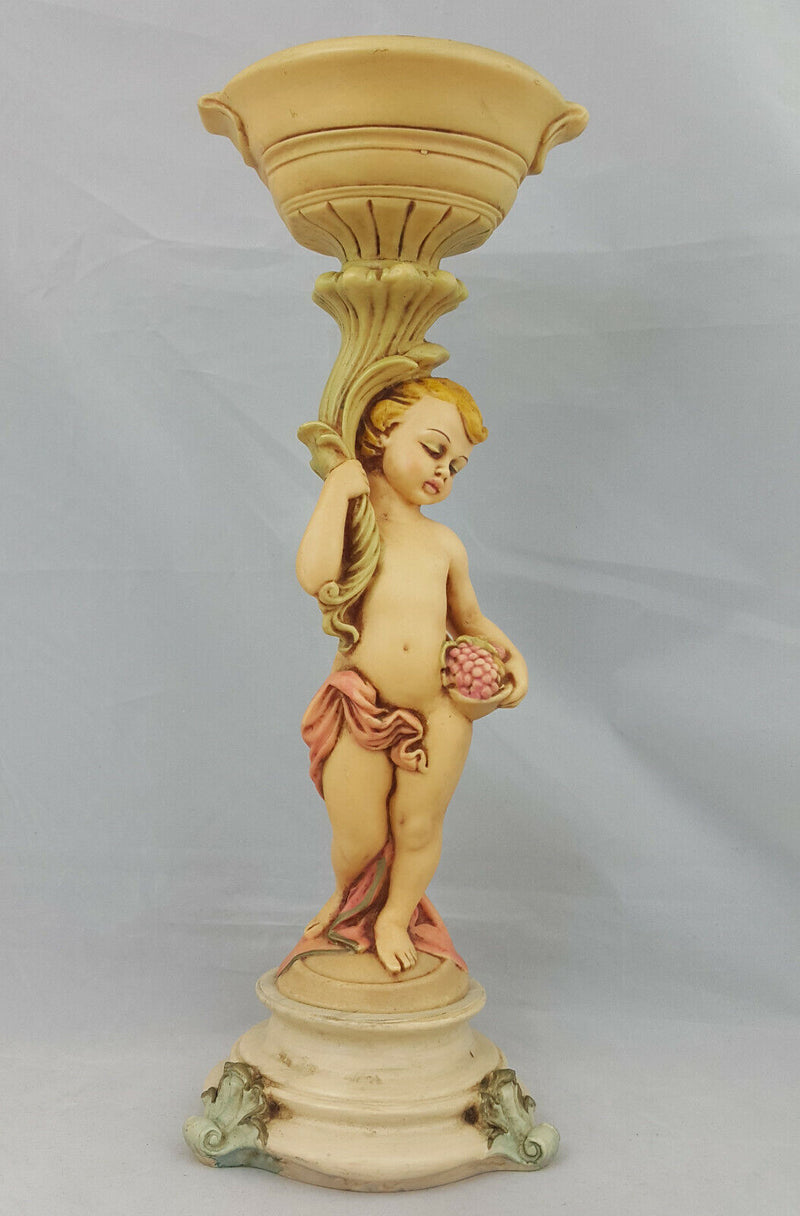 Made in Italy Figurine Boy Candle Holder