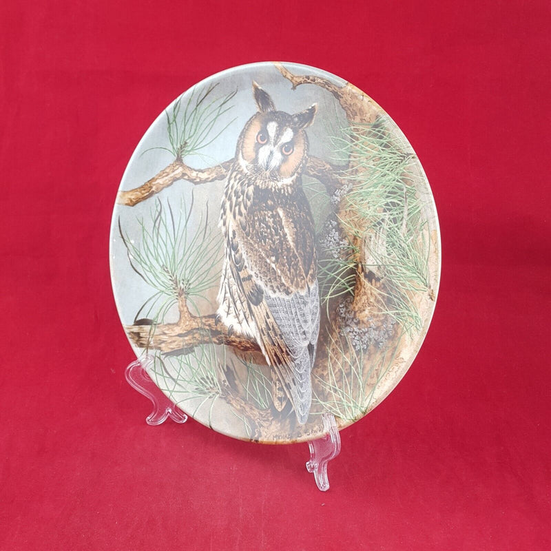 Coalport Decorative Plate - Long-Eared Owl Box & CoA - 7121 CP