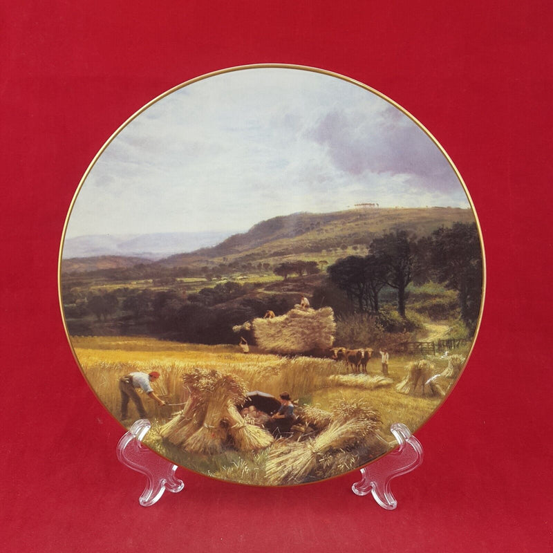 Royal Doulton Decorative Plate - Gathering the Corn Box & CoA - 7127 RD