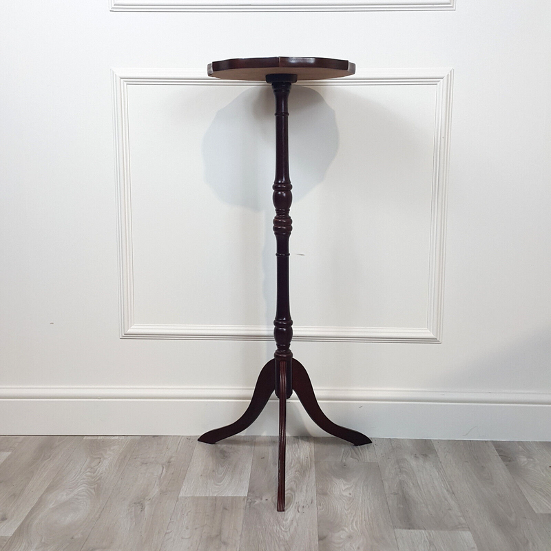 Wine Table With Leather Inset Panel - F192