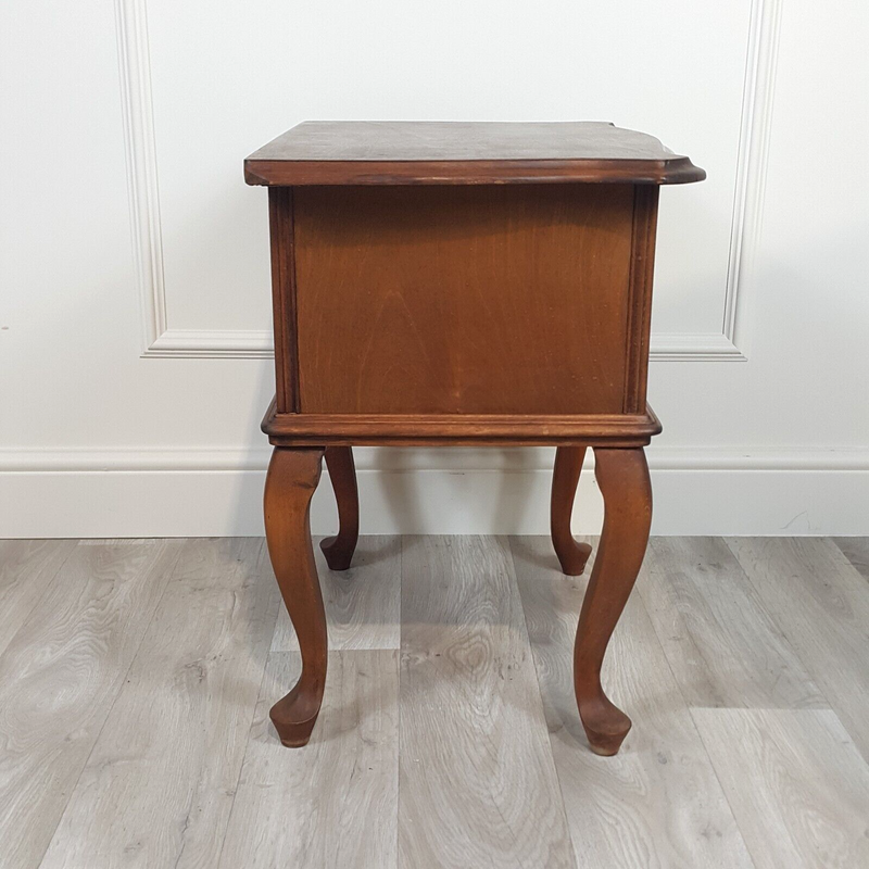 Two Drawer Side Table On Raised Legs - F196