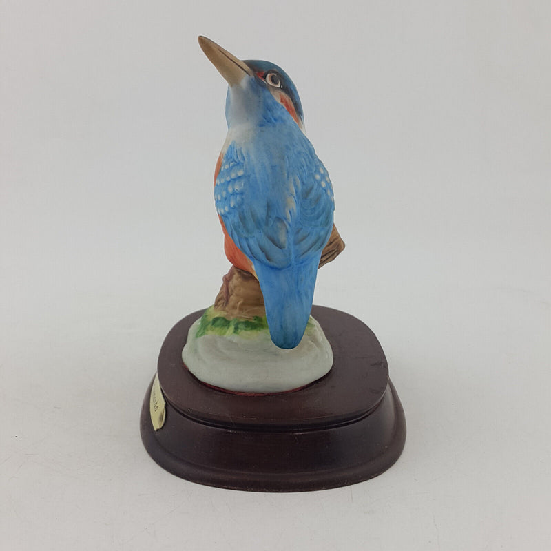 Leonardo Collection - Kingfisher On A Wooden Plinth - NA 1605