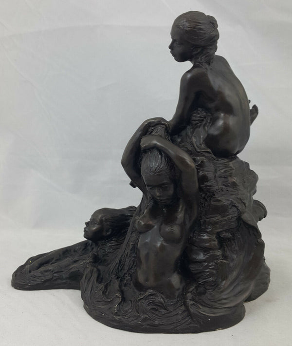 Bronze Figurine Bathing Ladies