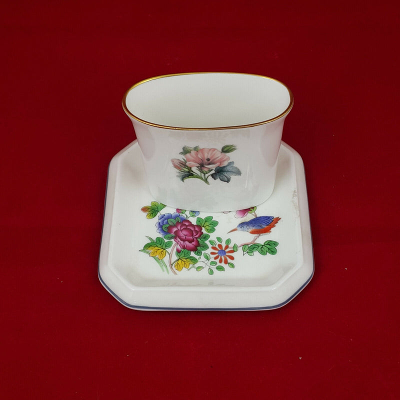 Royal Worcester Small Vase and Wedgwood Small Plate