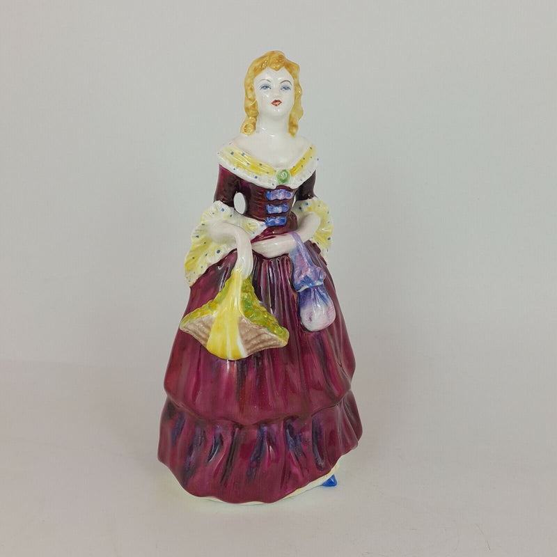 Coalport Lady Figurine Rosalinda In Red Dress (wrong Stamp) -  CP 5599