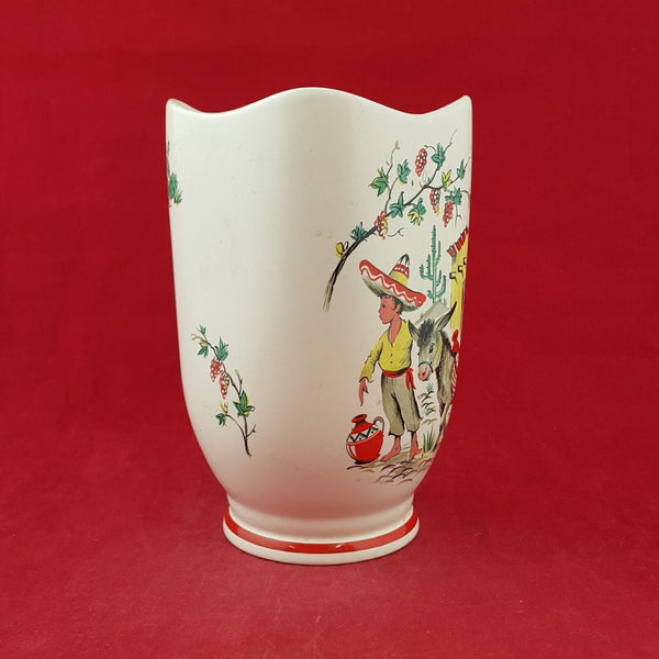 Crown Ducal Little Pedro Vase 1950's - 7413 O/A