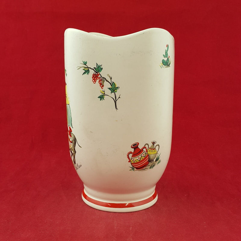 Crown Ducal Little Pedro Vase 1950's - 7413 O/A