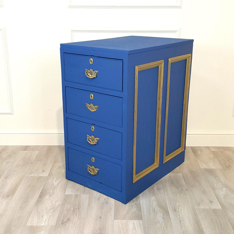 Hand-painted Vintage Chest Of Drawers - F184