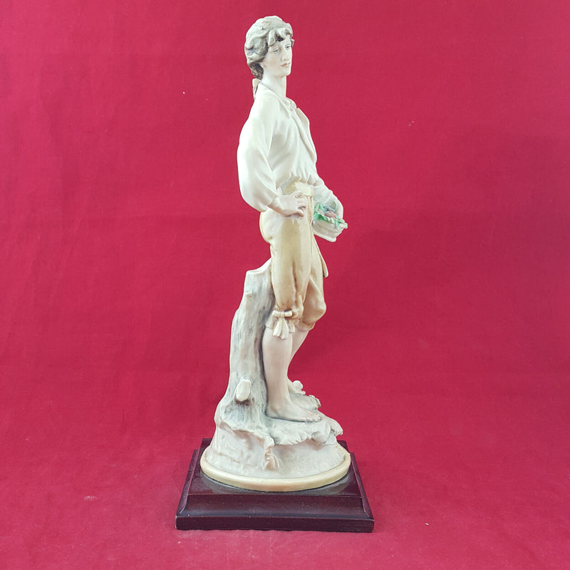 Giuseppe Armani Vintage Figurine - Man With Basket - OP 2199