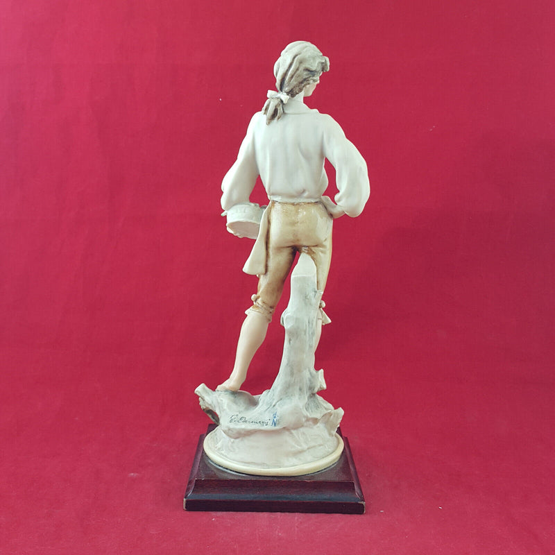 Giuseppe Armani Vintage Figurine - Man With Basket - OP 2199