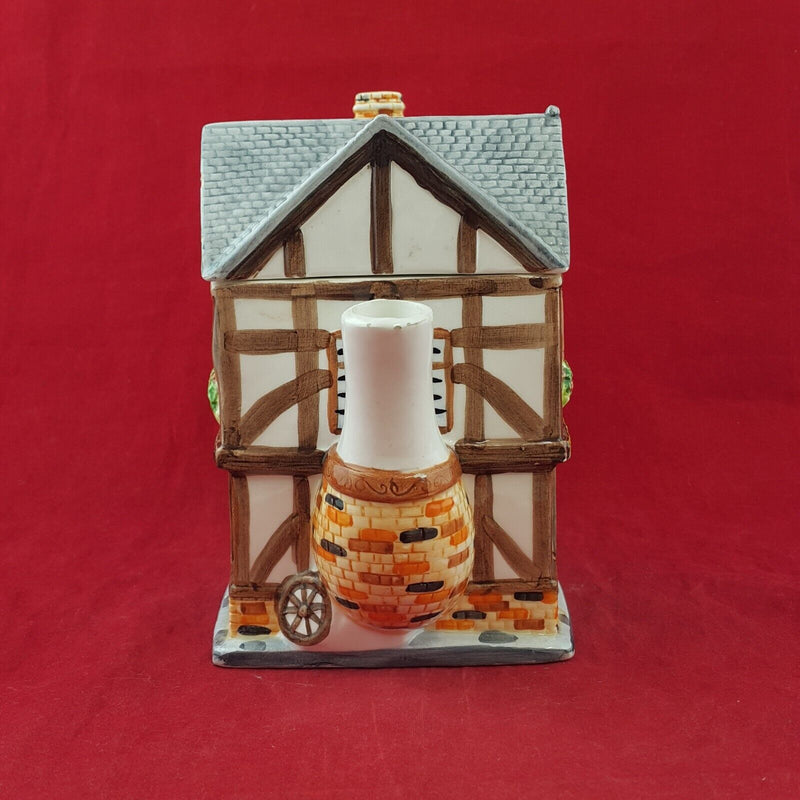 The Village Collectables Western House Teapot - 7439 O/A