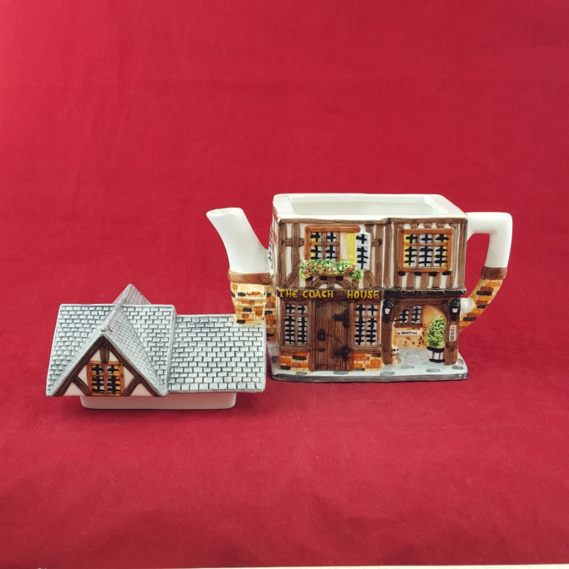 The Village Collectables Western House Teapot - 7439 O/A