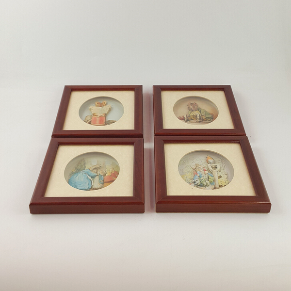 Decoupage Living Pictures - Beatrix Potter Set Of 4 Frames - OV 2242