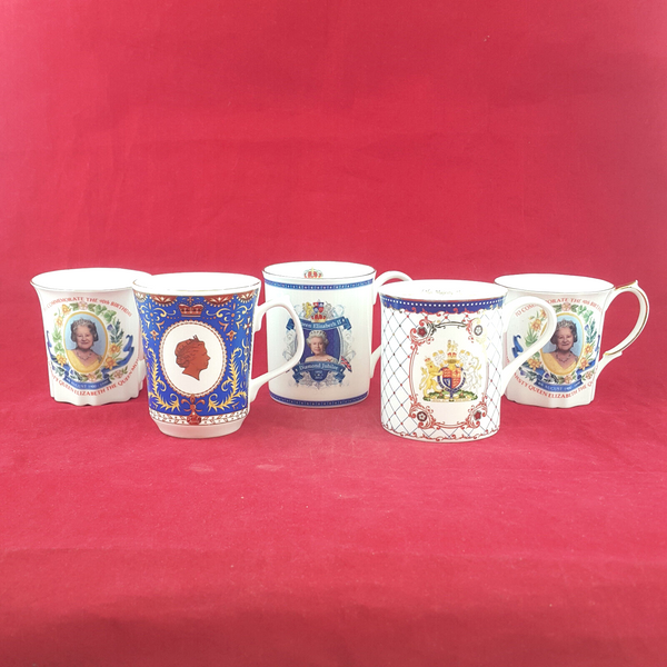 Ringtons - Queen Elizabeth Commemorative Collectors Cups x 5 - OP 2206