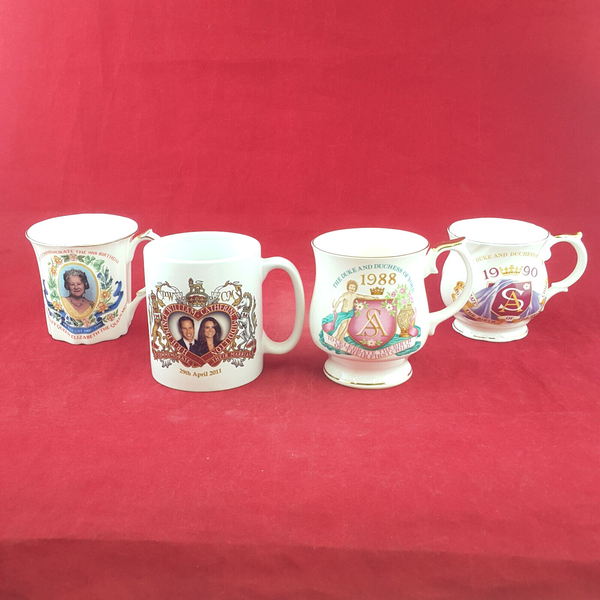 Ringtons - Royal Family Commemorative Collectors Cups x 4 - OP 2207