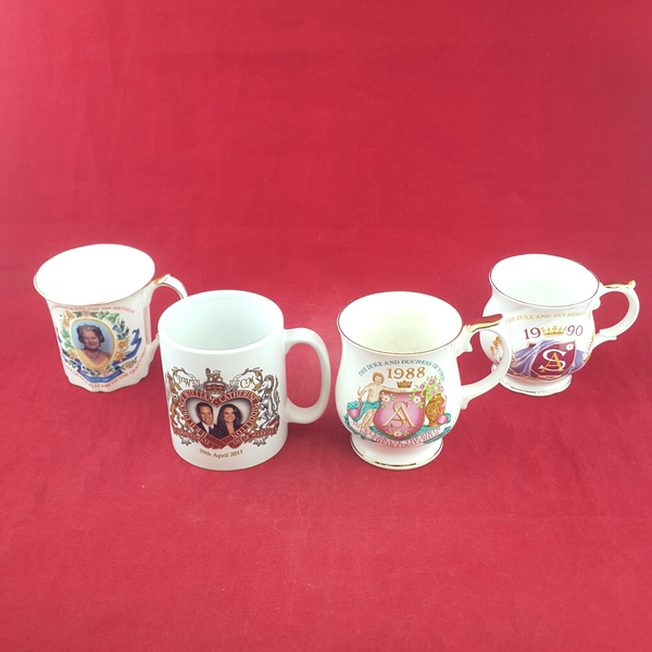 Ringtons - Royal Family Commemorative Collectors Cups x 4 - OP 2207