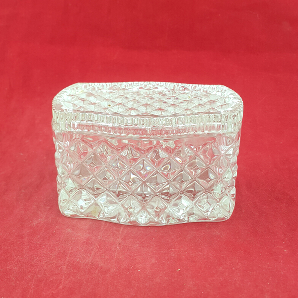 Vintage Crystal Jewellery / Trinket Box - OV 2217