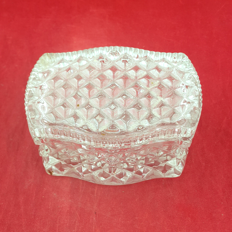 Vintage Crystal Jewellery / Trinket Box - OV 2217