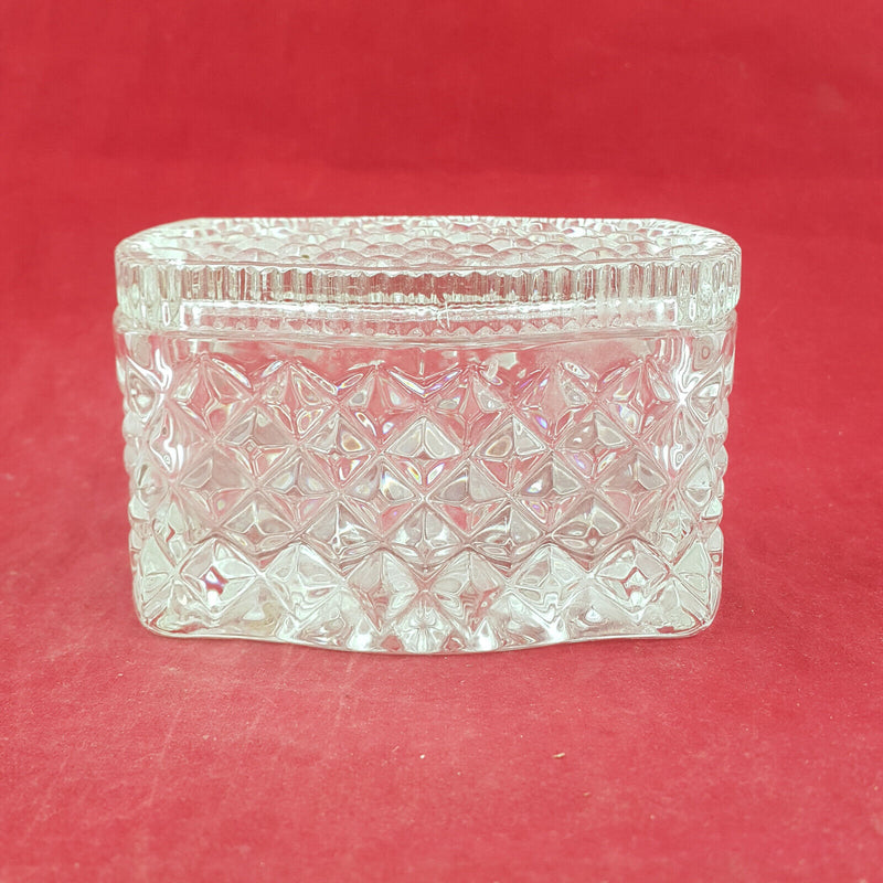 Vintage Crystal Jewellery / Trinket Box - OV 2217