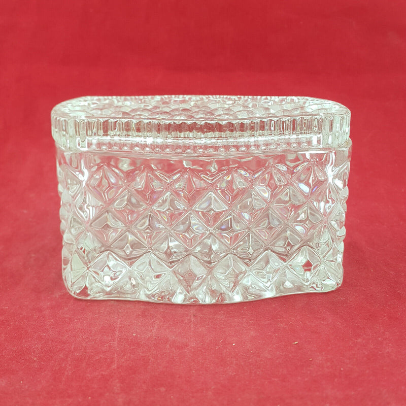 Vintage Crystal Jewellery / Trinket Box - OV 2217