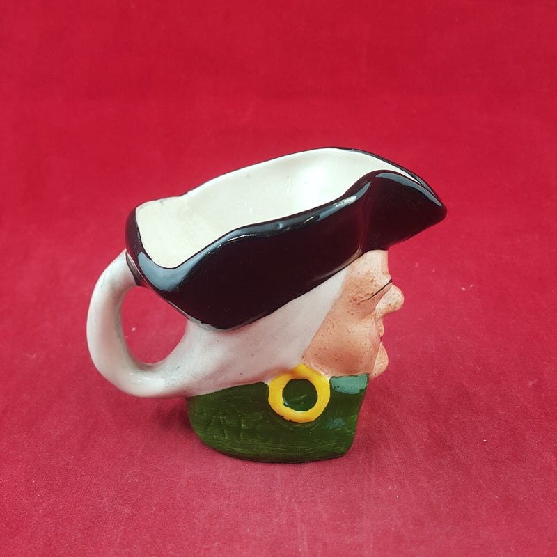 Vintage Artone England Small Character Jug Pirate Ship Captain -  7485 RD