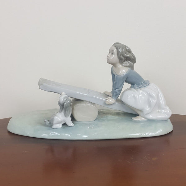 Lladro Nao Figurine 4867 - Seesaw Friends (Damaged) - 7068 L/N