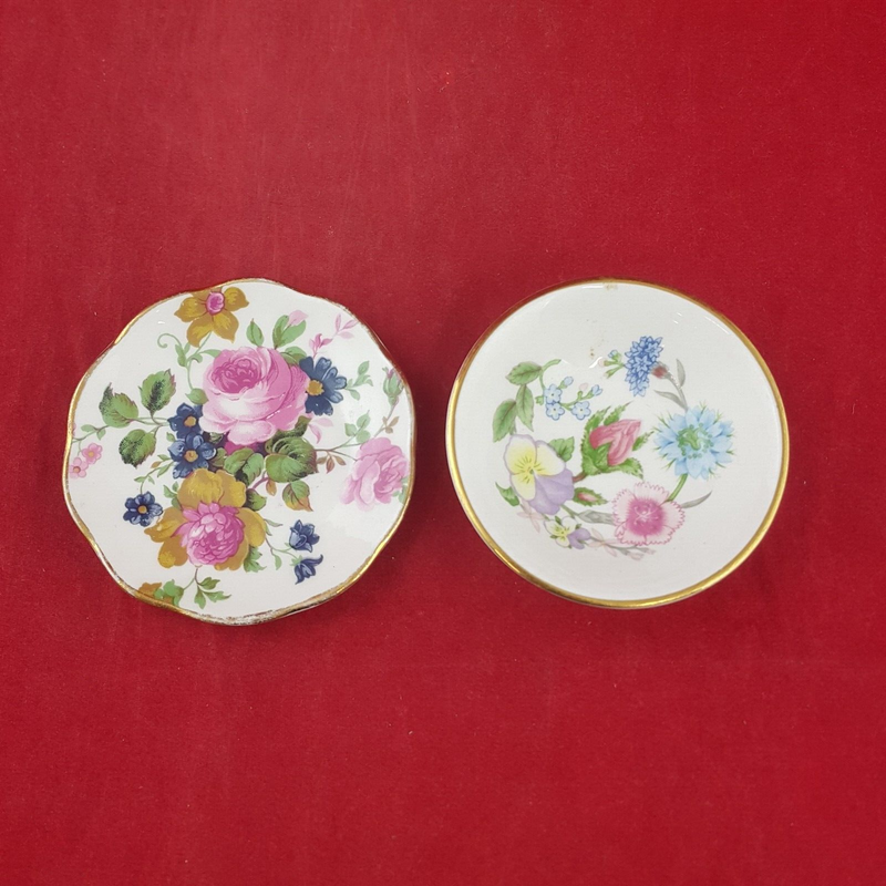 Aynsley Wild Tudor & Fenton China Miniature Plates - 7494 OA