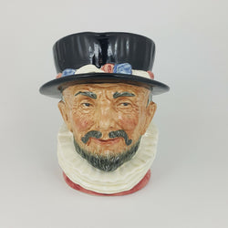 D6206 - Beefeater - Royal Doulton Large Character Jug ER - RD 5629