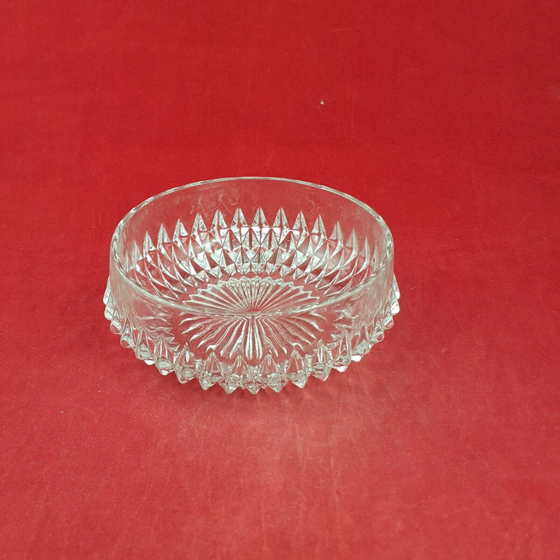 Vintage Cut Glass Fruit Serving Bowl - 7469 O/A