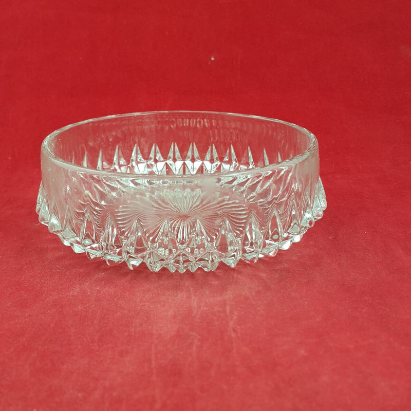 Vintage Cut Glass Fruit Serving Bowl - 7469 O/A