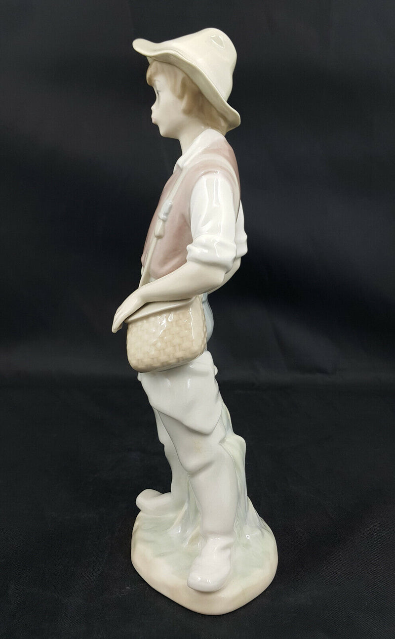 Lladro Figurine Gone Fishing 4809 - Fishing Rod Missing