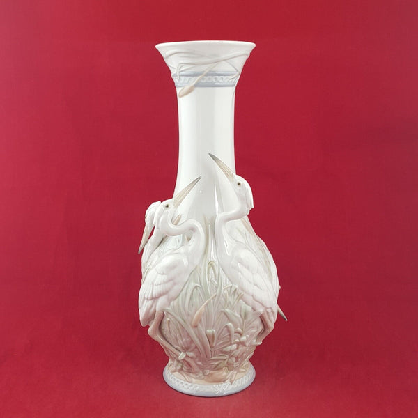 Lladro Herons' Realm Vase 01006881 / 6881 (Restored) - 7583 L/N