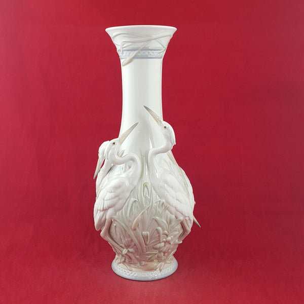Lladro Herons' Realm Vase 01006881 / 6881 (Restored) - 7583 L/N