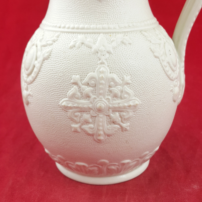 Victorian Ironstone Pitcher With Embossed Royal Decoration - TF 124