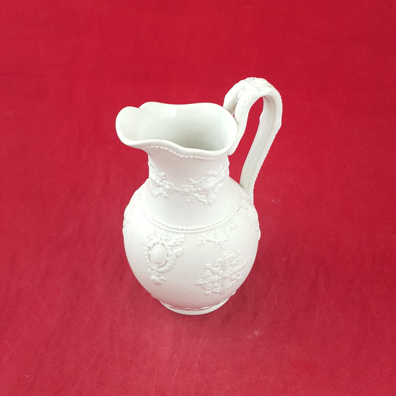 Victorian Ironstone Pitcher With Embossed Royal Decoration - TF 124