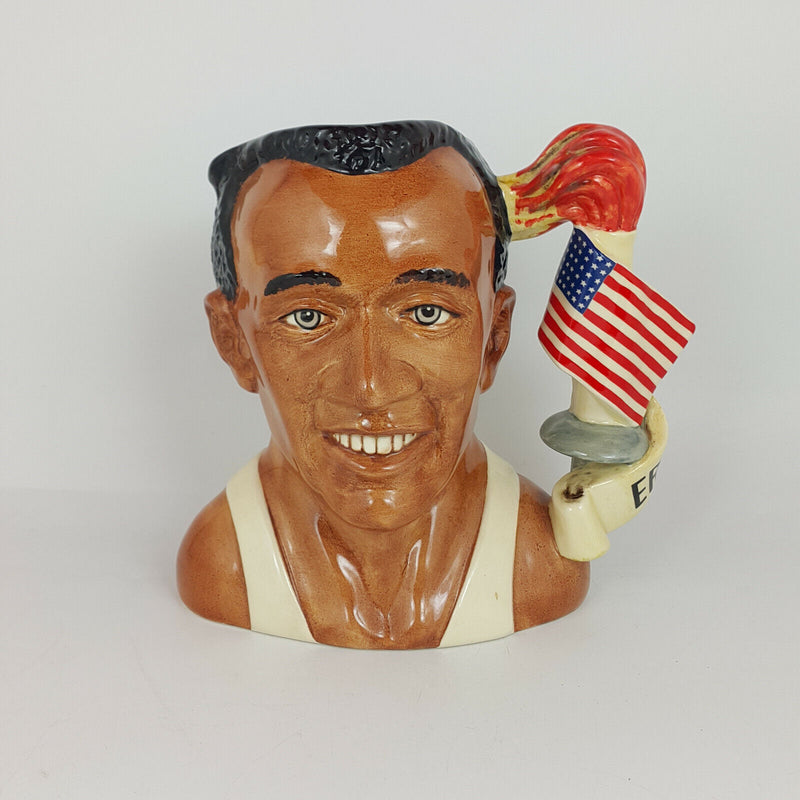 Royal Doulton Toby Jug Large - Jesse Owens D7019 (Boxed) - 453 RD