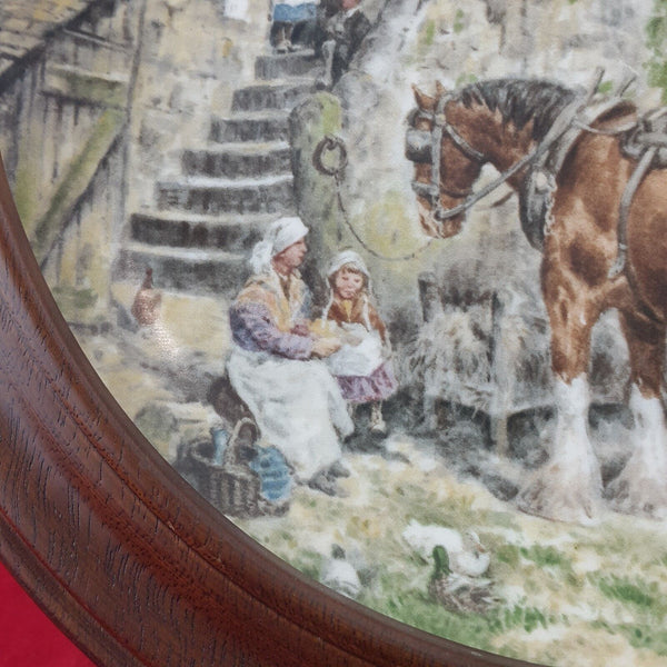 Vintage Wedgewood Collectors Plate Morning in the Farmyard 1988 - 24 TF