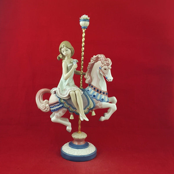 Lladro Figurine 1469 Girl Riding a Carousel Horse - 7563  L/N