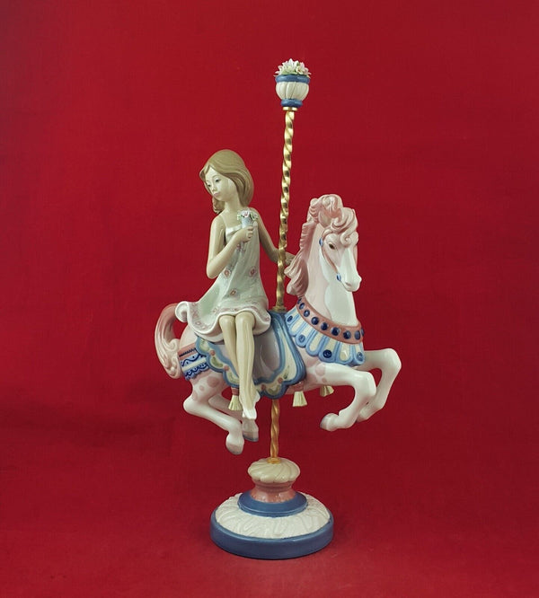 Lladro Figurine 1469 Girl Riding a Carousel Horse - 7563  L/N