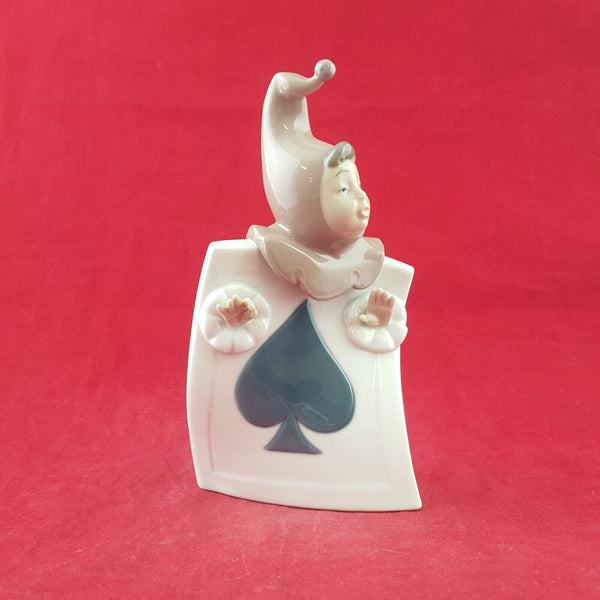 Nao By Lladro - Ace Of Spades - Playing Card / Jester 1281